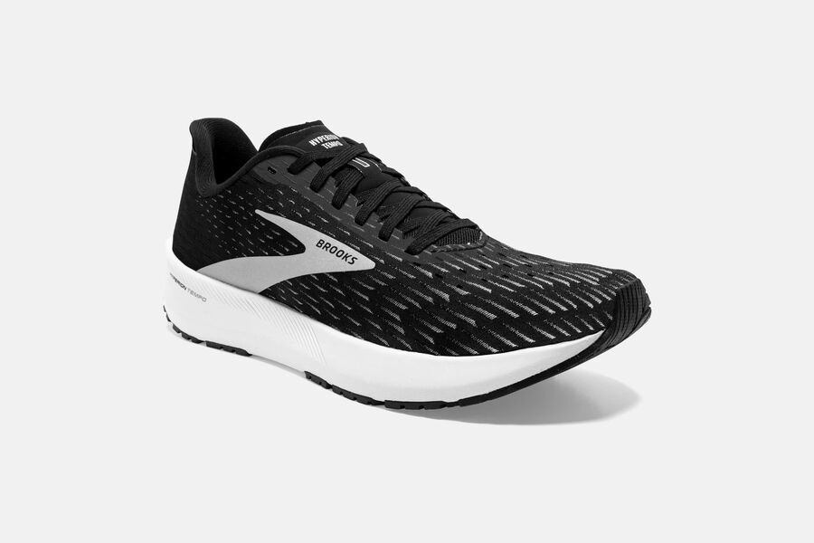 Brooks Hyperion Tempo Road Running Shoes Mens - Black/Silver - QYJMK-8450